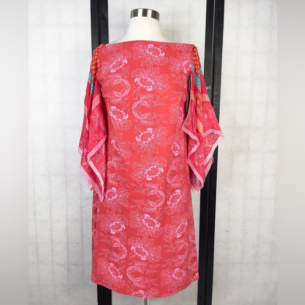Chiara Boni Red and Pink Floral Fabric